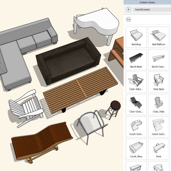 Galeria de Objetos / Fonte: AutoDesk