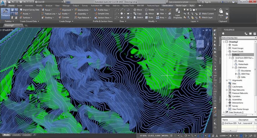Vídeo Gerar Modelo Digital do Terreno no AutoCAD Civil 3d ou MAP / Fonte: Youtube