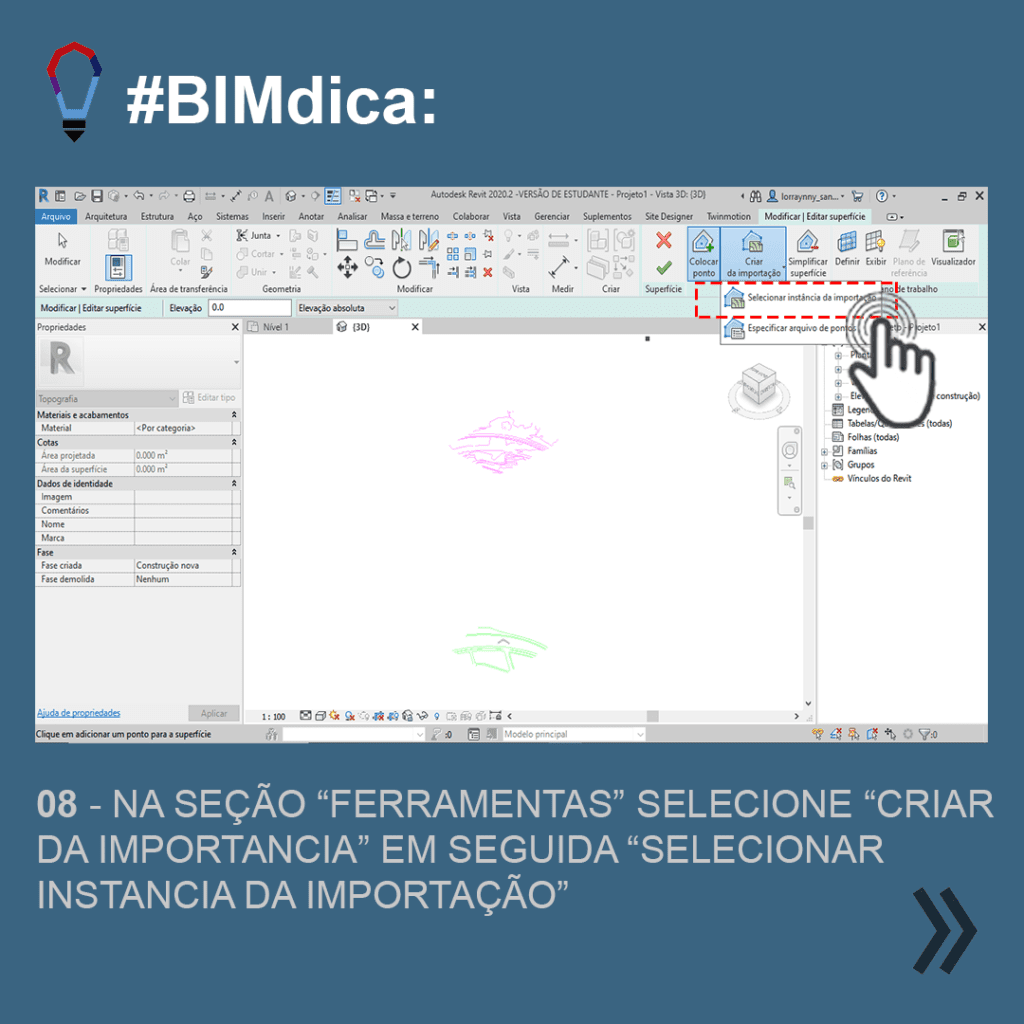 Como fazer Topografia no Revit Figura