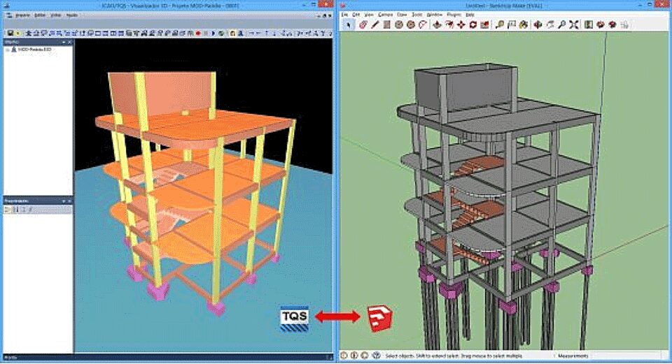 Integracao entre TQS e SketchUp